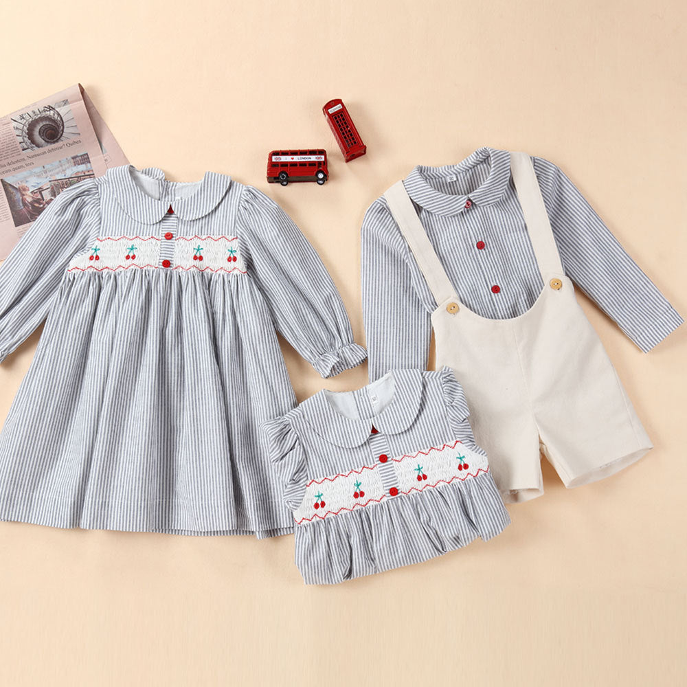 Matching Retro Dress & Romper for Boy & Girl