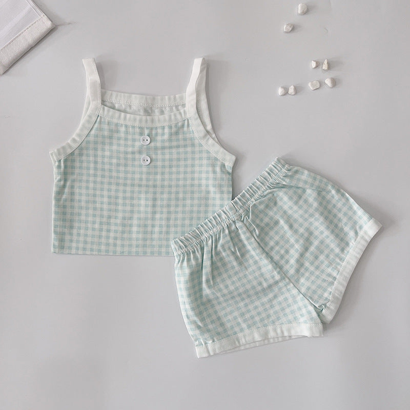 Summer Vest and Shorts Set